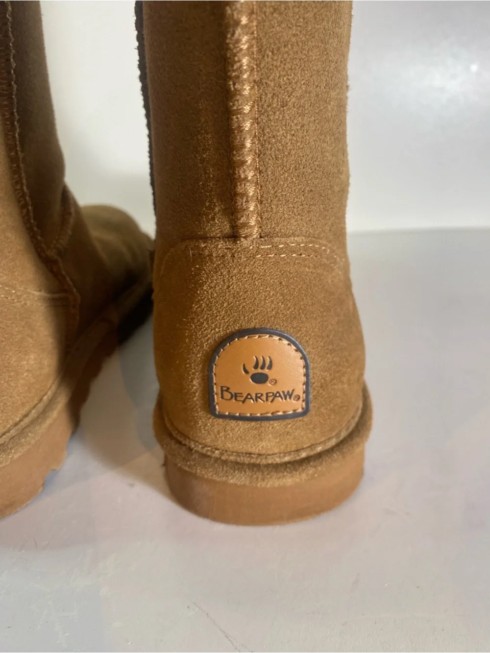 Bearpaw Elle Shearling & Wool Blend Lining Short Boots Size 7